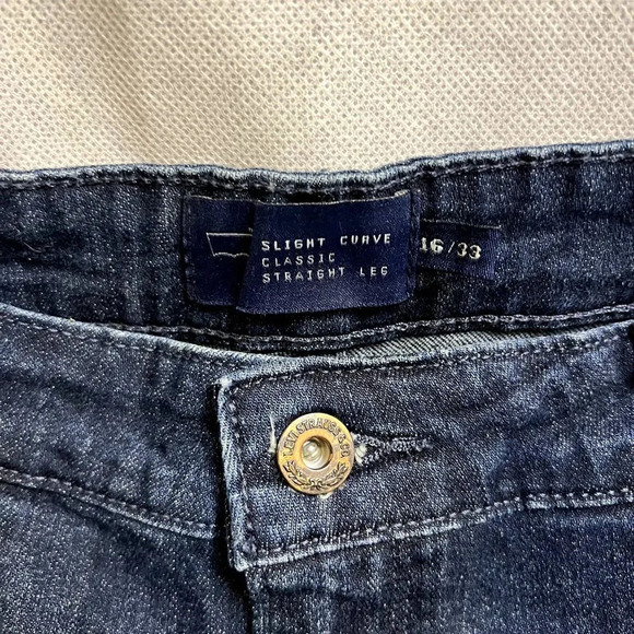 Levis‎ Slight Curve Classic Straight Leg Jeans Womens Size 16/33 - Picture 5 of 13